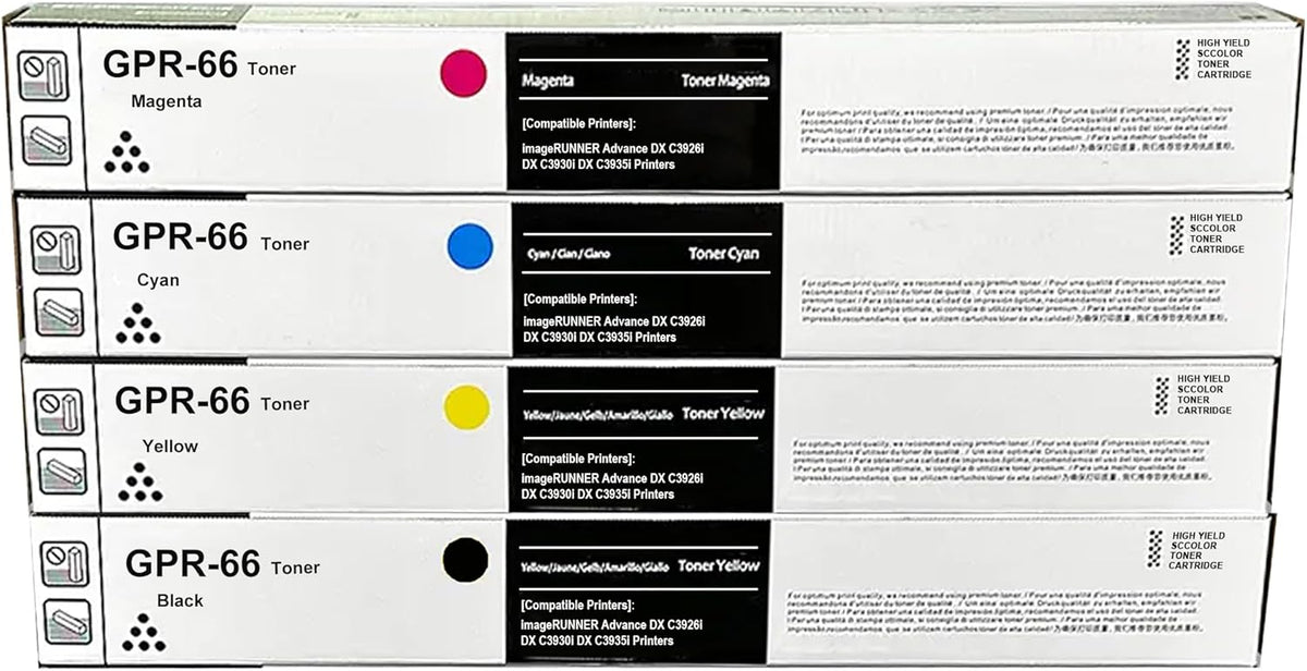 GPR-66 GPR66 Toner Cartridge Replacement for Canon GPR-66 GPR66 Toner use imageRUNNER Advance DX C3926i DX C3930i DX C3935i DX 3926 DX 3935 DX 3930 Printers