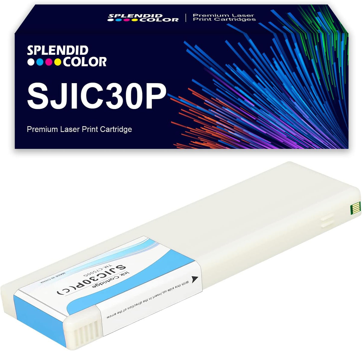 SJIC30P Cyan Ink Cartridge Remanufactured SJIC30P-C Ink Cartridge Replacement for TM-C7500G TM-C7500GE Series.C33S020636