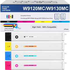 W9120MC W9121MC W9122MC W9123MC W9130MC W9131MC W9132MC W9133MC Toner Cartridge Replacement for Color Managed MFP E78528dn Managed MFP E78523dn Series Printer