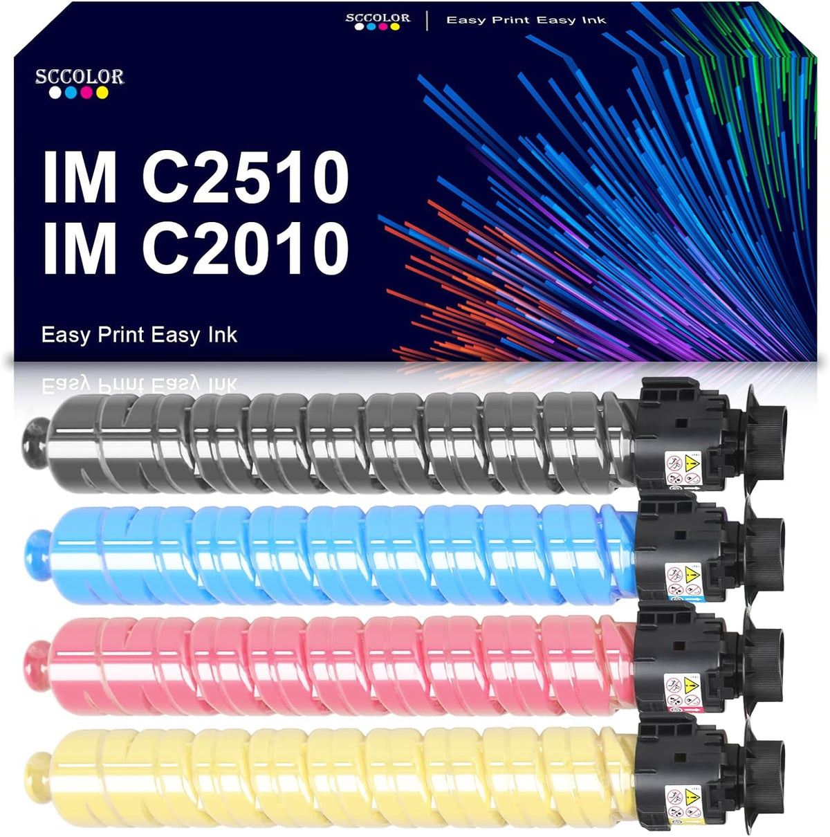 IMC2510 IM C2510 Toner Cartridge 842554 842557 842556 842555 Toner Set Replacement for Savin Lanier IM C2010 IM C2010A IM C2510 IM C2510H Printer