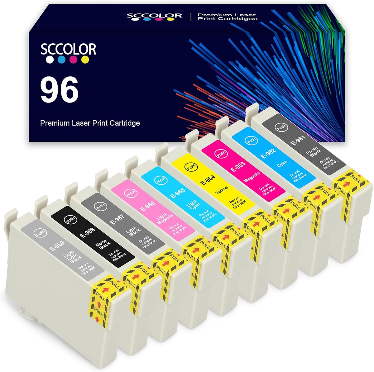 T096 96 T096120 T096220 T096320 T096420 T096520 T096620 T096720 T096820 T096920 Ink Cartridge Replacement for Stylus Photo R2880 Printer.9-Pack