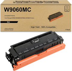 W9060MC Toner Cartridge Compatible W9060MC Black Toner Cartridge Replacement for Color Managed E55040 E55040DW E57540dn E57540C Printers